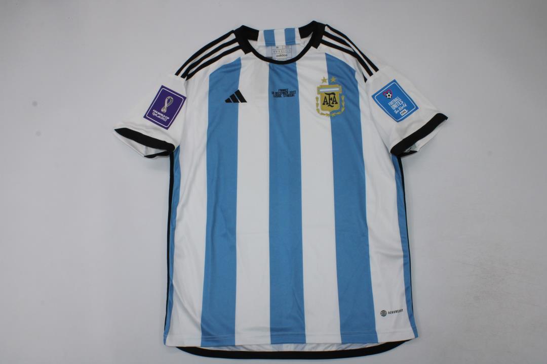 AAA Quality Argentina 2022 World Cup Home Final Soccer Jersey